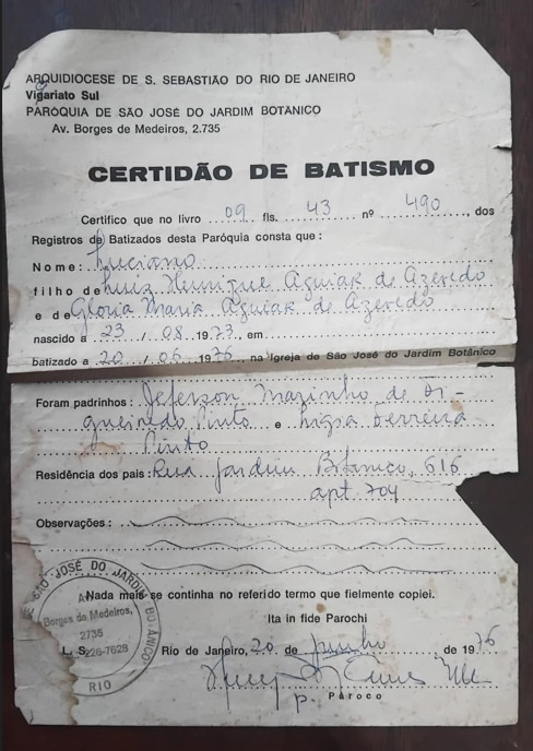 Luciano Terra infância